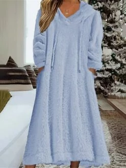 Women's Casual Dress Hoodie Dress Midi Dress Daily Basic Outdoor Vacation Going Out V Neck Pocket Solid Color Loose Fit Black White Green S M L XL XXL 12 Women's Casual Dress Hoodie Dress Midi Dress Daily Basic Outdoor Vacation Going Out V Neck Pocket Solid Color Loose Fit Black White Green S M L XL XXL -LIGHTINTHEBOX Shop umrsil1690436195091