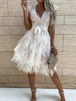 Women's Party Dress Lace Dress Homecoming Dress Midi Dress Black White Pink Sleeveless Pure Color Lace Summer Spring V Neck Vacation Vacation Spring Dress Slim 2023 S M L XL 20 Women's Party Dress Lace Dress Homecoming Dress Midi Dress Black White Pink Sleeveless Pure Color Lace Summer Spring V Neck Vacation Vacation Spring Dress Slim 2023 S M L XL -LIGHTINTHEBOX Shop uohkmx1651566099546