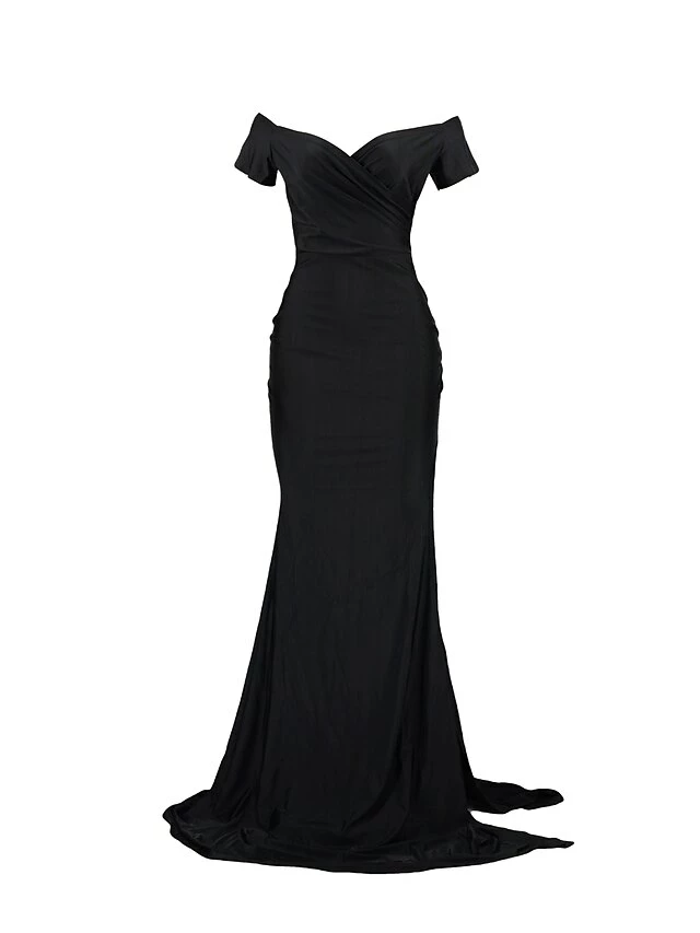 Women's Prom Dress Party Dress Satin Dress Long Dress Maxi Dress Black Red Blue Sleeveless Pure Color Ruched Summer Spring Fall Off Shoulder Fashion Party Evening Party Wedding Guest 2023 S M L XL 2XL 9 Women's Prom Dress Party Dress Satin Dress Long Dress Maxi Dress Black Red Blue Sleeveless Pure Color Ruched Summer Spring Fall Off Shoulder Fashion Party Evening Party Wedding Guest 2023 S M L XL 2XL - Image 7