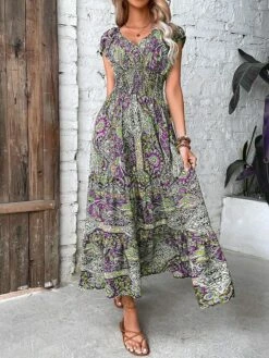 Women's Long Dress Maxi Dress Casual Dress Swing Dress Summer Dress Floral Paisley Tribal Fashion Casual Outdoor Daily Holiday Ruched Print Short Sleeve V Neck Dress Loose Fit Green Red Orange 12 Women's Long Dress Maxi Dress Casual Dress Swing Dress Summer Dress Floral Paisley Tribal Fashion Casual Outdoor Daily Holiday Ruched Print Short Sleeve V Neck Dress Loose Fit Green Red Orange -LIGHTINTHEBOX Shop uqsgjj1682303293045