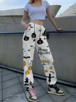 Women's Pants Trousers Sunday Shorts Full Length Ugly Halloween Festival White / Black Black S M Winter Spring &Fall 9 Women's Pants Trousers Sunday Shorts Full Length Ugly Halloween Festival White / Black Black S M Winter Spring &Fall -LIGHTINTHEBOX Shop uqwxvx1694661645918