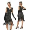Women's Retro 1920s Fringe Dress Midi Dress Party Halloween Sequins Tassel Fringe Floral V Neck Sleeveless Regular Fit Spring Fall 2023 Black Pink XS S M L -LIGHTINTHEBOX Shop utcqrz1692612015479