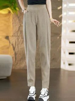 Women's Skinny Pants Trousers Full Length Fashion Streetwear Outdoor Street Black Khaki M L Fall Winter -LIGHTINTHEBOX Shop utrtil1697766238264