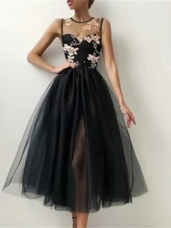 Women's Party Dress Sequin Dress Sheath Dress Midi Dress Black Sleeveless Floral Sequins Summer Spring Fall Crew Neck Party Party Spring Dress 2023 S M L XL