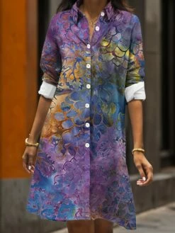 Women's Shirt Dress Casual Dress Midi Dress Outdoor Daily Date Polyester Fashion Modern Shirt Collar Button Pocket Long Sleeve Fall Winter 2023 Loose Fit ArmyGreen Rusty Red Lavender Floral S M L XL 11 Women's Shirt Dress Casual Dress Midi Dress Outdoor Daily Date Polyester Fashion Modern Shirt Collar Button Pocket Long Sleeve Fall Winter 2023 Loose Fit ArmyGreen Rusty Red Lavender Floral S M L XL -LIGHTINTHEBOX Shop uyjdwd1695208432766