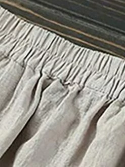 Women's Bloomers Cropped Pants Harem Pants Ankle-Length Cotton And Linen Pocket High Cut High Waist Vacation Streetwear Outdoor Street Wine Black S M Winter Autumn / Fall -LIGHTINTHEBOX Shop uymojg1697681136751