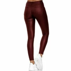 Women's Skinny Pants Trousers PU Artificial Leather Black Wine Blue Mid Waist Streetwear Stylish Party Casual Going Out Micro-elastic Full Length Comfort Plain S M L XL XXL 13 Women's Skinny Pants Trousers PU Artificial Leather Black Wine Blue Mid Waist Streetwear Stylish Party Casual Going Out Micro-elastic Full Length Comfort Plain S M L XL XXL -LIGHTINTHEBOX Shop uzlwga1614307948101