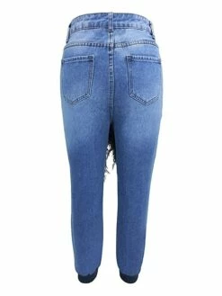 Women's Jeans Skinny Cropped Pants Full Length Fashion Streetwear Street Daily Grey Blue S M Summer Fall -LIGHTINTHEBOX Shop vbgtut1694754614293