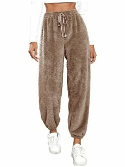 Women's Fleece Pants Sweatpants Chinos Pants Trousers Flannel Dark Brown Black Pink High Waist Fashion Streetwear Daily Wear Vacation Casual Daily Micro-elastic Full Length Comfy Solid Colored XS S M 25 Women's Fleece Pants Sweatpants Chinos Pants Trousers Flannel Dark Brown Black Pink High Waist Fashion Streetwear Daily Wear Vacation Casual Daily Micro-elastic Full Length Comfy Solid Colored XS S M -LIGHTINTHEBOX Shop vcfvkq1691478270506