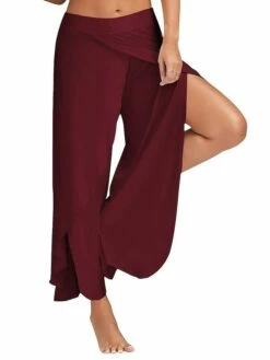Women's Culottes Wide Leg Wide Leg Chinos Ruffle Layered Stretchy Mid Waist Basic Casual / Sporty Casual Daily Black White S M Summer Spring &Fall -LIGHTINTHEBOX Shop vgrqbz1666771893924