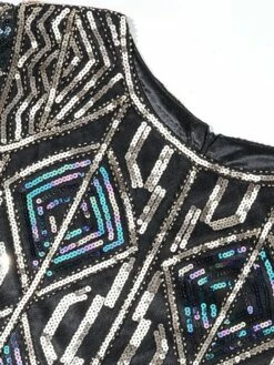 Women's Retro 1920s Fringe Dress Midi Dress Party Halloween Sequins Tassel Fringe Geometric Crewneck Short Sleeve Regular Fit Spring Fall 2023 Red Blue S M L XL -LIGHTINTHEBOX Shop vgzfkf1693206890325