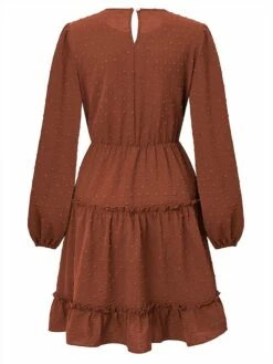 Women's Work Dress Casual Dress Fashion Winter Dress Daily Mini Dress Ruched Ruffle Crew Neck Long Sleeve Plain Loose Fit Brown Army Green Apricot Fall Winter S M L XL 30 Women's Work Dress Casual Dress Fashion Winter Dress Daily Mini Dress Ruched Ruffle Crew Neck Long Sleeve Plain Loose Fit Brown Army Green Apricot Fall Winter S M L XL -LIGHTINTHEBOX Shop vkdbri1695377885572