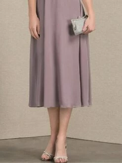 Women's Two Piece Dress Set Party Dress Lace Dress Party Outdoor Fashion Streetwear Lace Patchwork Midi Dress Crew Neck 3/4 Length Sleeve Plain Regular Fit Purple Fall Winter S M L XL XXL -LIGHTINTHEBOX Shop vnatch1696579871484