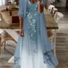 Women‘s Casual Dress Dress Set Two Piece Dress Long Dress Maxi Dress Blue Half Sleeve Print Ruched Summer Spring Fall V Neck Basic Daily Date 2023 S M L XL XXL 3XL 1 Women‘s Casual Dress Dress Set Two Piece Dress Long Dress Maxi Dress Blue Half Sleeve Print Ruched Summer Spring Fall V Neck Basic Daily Date 2023 S M L XL XXL 3XL -LIGHTINTHEBOX Shop vpwkhx1654588370370