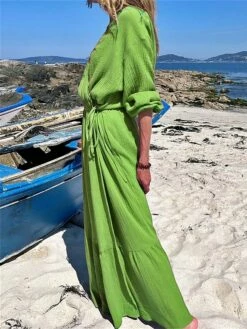 Women's Casual Dress Cotton Linen Dress Wrap Dress Maxi Long Dress Polyester Fashion Classic Outdoor Daily Holiday V Neck Ruffle Cut Out Long Sleeve Summer Spring Fall 2023 Loose Fit Brown Green Rose 12 Women's Casual Dress Cotton Linen Dress Wrap Dress Maxi Long Dress Polyester Fashion Classic Outdoor Daily Holiday V Neck Ruffle Cut Out Long Sleeve Summer Spring Fall 2023 Loose Fit Brown Green Rose -LIGHTINTHEBOX Shop vriwos1689649363790