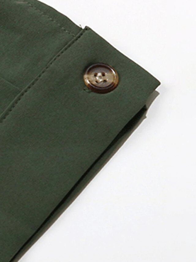 Women's Work Dress Casual Dress Semi Formal Dress Fashion Office Daily Workfashion Mini Dress Lace Up Button V Neck Long Sleeve Plain Loose Fit Army Green Fall Winter S M L XL 13 Women's Work Dress Casual Dress Semi Formal Dress Fashion Office Daily Workfashion Mini Dress Lace Up Button V Neck Long Sleeve Plain Loose Fit Army Green Fall Winter S M L XL - Image 11