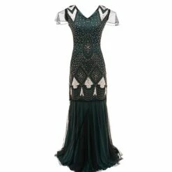 Women's Retro 1920s Sequin Dress Long Dress Maxi Dress Party Evening Party Sequins Mesh Geometric V Neck Short Sleeve Regular Fit Spring Fall 2023 Black Red S M L XL 10 Women's Retro 1920s Sequin Dress Long Dress Maxi Dress Party Evening Party Sequins Mesh Geometric V Neck Short Sleeve Regular Fit Spring Fall 2023 Black Red S M L XL -LIGHTINTHEBOX Shop vrznah1692849396905