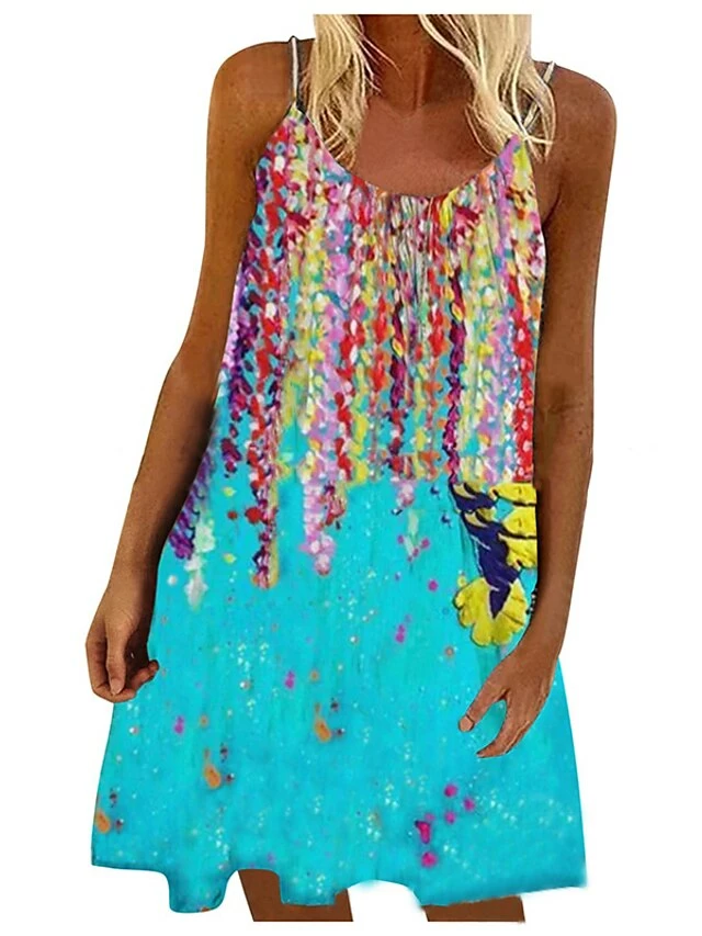 Women's Shift Dress Midi Dress Vintage Purple Vintage Green Vintage Gray Sleeveless Print Print Summer Spring Crew Neck Casual Daily 2023 S M L XL XXL 3XL 4XL 5XL 9 Women's Shift Dress Midi Dress Vintage Purple Vintage Green Vintage Gray Sleeveless Print Print Summer Spring Crew Neck Casual Daily 2023 S M L XL XXL 3XL 4XL 5XL - Image 7