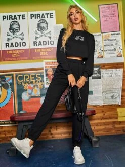 Women's Hoodie Black Letter Long Sleeve Loose Fit Spring &Fall 8 Women's Hoodie Black Letter Long Sleeve Loose Fit Spring &Fall -LIGHTINTHEBOX Shop vtyzmd1695296514214