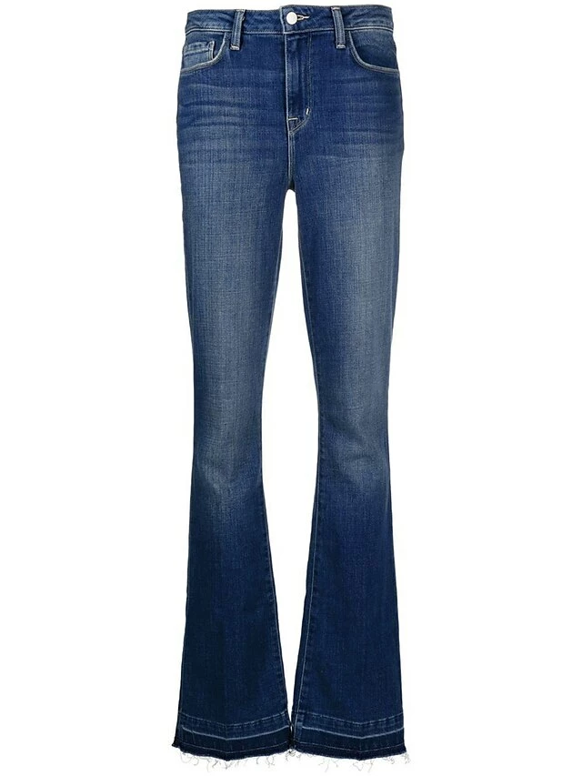 Women's Jeans Bell Bottom Pants Trousers Full Length Denim Micro-elastic High Waist Fashion Streetwear Street Daily Dark Blue S M Summer Fall 6 Women's Jeans Bell Bottom Pants Trousers Full Length Denim Micro-elastic High Waist Fashion Streetwear Street Daily Dark Blue S M Summer Fall - Image 4