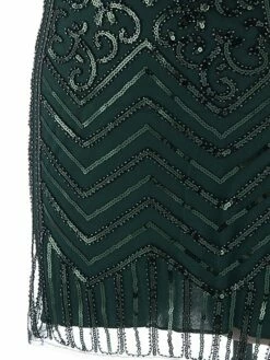 Women's Retro 1920s Sequin Dress Mini Dress Party Halloween Sequins Patchwork Floral Halter Neck Sleeveless Regular Fit Spring Fall 2023 Black Green S M L XL -LIGHTINTHEBOX Shop waiwhb1693212160323
