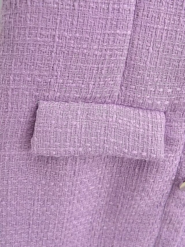 Women's Work Dress Casual Dress Sheath Dress Fashion Office Daily Mini Dress Patchwork Button Stand Collar Short Sleeve Plain Regular Fit Purple Fall Winter S M L 10 Women's Work Dress Casual Dress Sheath Dress Fashion Office Daily Mini Dress Patchwork Button Stand Collar Short Sleeve Plain Regular Fit Purple Fall Winter S M L - Image 8