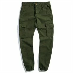 Blue Buttoned Plain Casual Cargo Pants 14 Blue Buttoned Plain Casual Cargo Pants -LIGHTINTHEBOX Shop wbasvl1626164551365