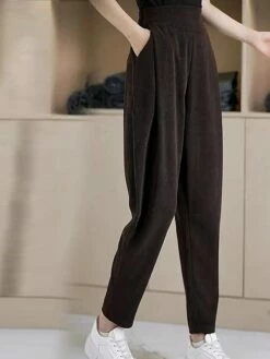 Women's Skinny Pants Trousers Full Length Fashion Streetwear Outdoor Street Black Khaki M L Fall Winter -LIGHTINTHEBOX Shop wbhbci1697766241588