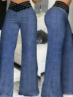 Women's Wide Leg Pants Trousers Full Length High Cut Micro-elastic High Waist Fashion Streetwear Party Daily Wear Robin's Egg Blue Black S M Fall Winter 19 Women's Wide Leg Pants Trousers Full Length High Cut Micro-elastic High Waist Fashion Streetwear Party Daily Wear Robin's Egg Blue Black S M Fall Winter -LIGHTINTHEBOX Shop wcqztq1693295341891