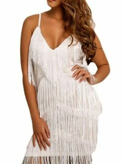 Women‘s Party Dress Fringe Dress Sheath Dress Homecoming Dress Mini Dress Black Wine Red Sleeveless Pure Color Tassel Fringe Spring Summer Spaghetti Strap Party 2023 S M L XL -LIGHTINTHEBOX Shop wdckkj1660890834911