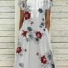 Women's Casual Dress Summer Dress Print Dress Floral Ruched Pocket Crew Neck Midi Dress Fashion Mature Outdoor Daily Short Sleeve Loose Fit White Red Blue Summer Spring S M L XL XXL 1 Women's Casual Dress Summer Dress Print Dress Floral Ruched Pocket Crew Neck Midi Dress Fashion Mature Outdoor Daily Short Sleeve Loose Fit White Red Blue Summer Spring S M L XL XXL -LIGHTINTHEBOX Shop wdlemw1679393393071