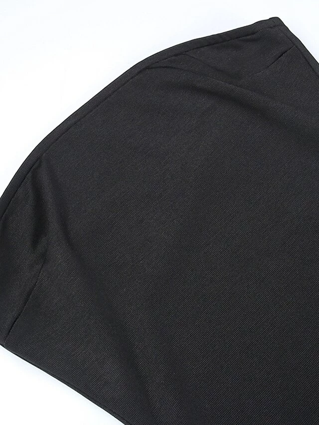 Women's Fringe Dress Bodycon Midi Dress White Black Sleeveless Pure Color Backless Tassel Fringe Spring Summer Strapless Stylish Elegant Sexy Slim 2022 S M L / Party Dress 10 Women's Fringe Dress Bodycon Midi Dress White Black Sleeveless Pure Color Backless Tassel Fringe Spring Summer Strapless Stylish Elegant Sexy Slim 2022 S M L / Party Dress - Image 8