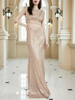 Women's Two Piece Dress Set Party Dress Skirt Set Party Wedding Guest Fashion Elegant Sequin Long Dress Maxi Dress Crew Neck Sleeveless Plain Regular Fit Apricot Summer Spring S M L XL 11 Women's Two Piece Dress Set Party Dress Skirt Set Party Wedding Guest Fashion Elegant Sequin Long Dress Maxi Dress Crew Neck Sleeveless Plain Regular Fit Apricot Summer Spring S M L XL -LIGHTINTHEBOX Shop wgytkz1690274868990