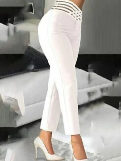 Women's Pants Trousers Full Length Fashion Streetwear Street Daily Violet Light Brown S M Fall Winter -LIGHTINTHEBOX Shop whewfq1693983757249