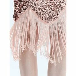 Women's Retro 1920s Fringe Dress Midi Dress Party Halloween Sequins Tassel Fringe Geometric Crewneck Sleeveless Regular Fit Spring Fall 2023 Black Pink S M L XL -LIGHTINTHEBOX Shop winqrm1692856768556