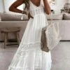 Women's Casual Dress Swing Dress White Dress Long Dress Maxi Dress Polyester Fashion Casual Daily Holiday Vacation V Neck Tassel Fringe Hollow Out Sleeveless Summer Spring 2023 Loose Fit White Beige 2 Women's Casual Dress Swing Dress White Dress Long Dress Maxi Dress Polyester Fashion Casual Daily Holiday Vacation V Neck Tassel Fringe Hollow Out Sleeveless Summer Spring 2023 Loose Fit White Beige -LIGHTINTHEBOX Shop wohktx1684405797211