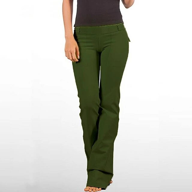 Women's Cargo Pants Tactical Cargo Dress Pants Full Length Pocket Low Waist Streetwear Basic Daily Weekend Black Wine S M Summer Spring &Fall 4 Women's Cargo Pants Tactical Cargo Dress Pants Full Length Pocket Low Waist Streetwear Basic Daily Weekend Black Wine S M Summer Spring &Fall - Image 2