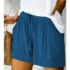 Women's Basic Essential Casual Shorts Wide Leg Baggy Pocket Short Daily Holiday Micro-elastic Simple Cotton Blend Lightweight Outdoor Mid Waist Light Blue Wine Red Pink ArmyGreen Orange & Red 2 Women's Basic Essential Casual Shorts Wide Leg Baggy Pocket Short Daily Holiday Micro-elastic Simple Cotton Blend Lightweight Outdoor Mid Waist Light Blue Wine Red Pink ArmyGreen Orange & Red -LIGHTINTHEBOX Shop wuteif1671184730736