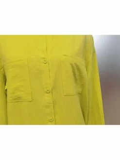 Women's Casual Dress Cotton Linen Dress Maxi Long Dress Cotton Blend Fashion Classic Outdoor Daily Vacation V Neck Button Pocket 3/4 Length Sleeve Summer Spring Fall 2023 Loose Fit Yellow Blue Purple -LIGHTINTHEBOX Shop wvyyni1693302939902