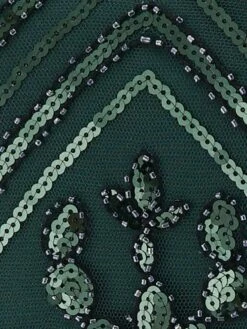 Women's Retro 1920s Sequin Dress Mini Dress Party Halloween Sequins Patchwork Floral Halter Neck Sleeveless Regular Fit Spring Fall 2023 Black Green S M L XL -LIGHTINTHEBOX Shop wznshz1693212154622