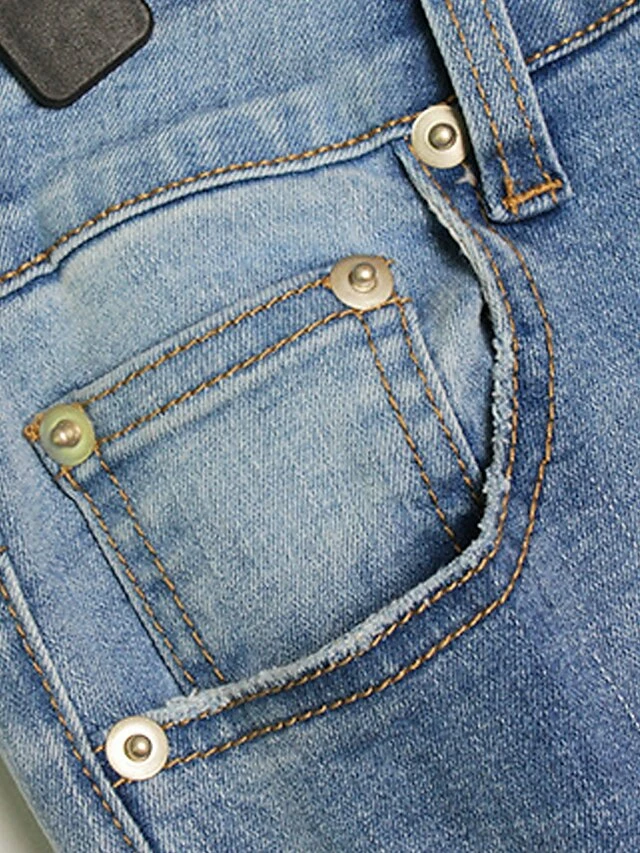 Women's Jeans Straight Full Length Fashion Streetwear Street Daily Robin's Egg Blue S M Fall Winter 10 Women's Jeans Straight Full Length Fashion Streetwear Street Daily Robin's Egg Blue S M Fall Winter - Image 8