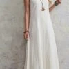 Women's Casual Dress Cotton Linen Dress White Dress Maxi Long Dress Cotton Blend Basic Casual Outdoor Daily Vacation Crew Neck Pocket Sleeveless Summer Spring 2023 Regular Fit White Khaki Plain S M L -LIGHTINTHEBOX Shop xbibha1676443139210