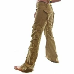 Women‘s Cargo Parachute pants TrousersTrousers Full Length Cotton Baggy Micro-elastic Low Waist Fashion Casual Office Daily Black Green S M Autumn / Fall -LIGHTINTHEBOX Shop xbkcaq1644995791847