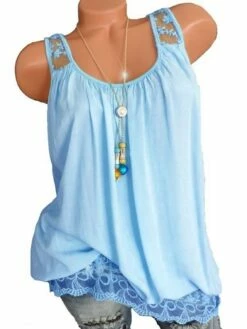 Women's Plus Size Tank Top Black White Pink Solid Color Lace Patchwork Sleeveless Daily Going Out Weekend Basic Casual Strapless Regular Fit Summer Spring -LIGHTINTHEBOX Shop xdnyfj1655888607832