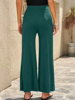 Women's Wide Leg Pants Trousers Cotton Apricot Black Blue High Waist Streetwear Simple Casual Outdoor Vacation Casual Daily Full Length Breathable Plain S M L XL 2XL -LIGHTINTHEBOX Shop xdoqye1689752297318