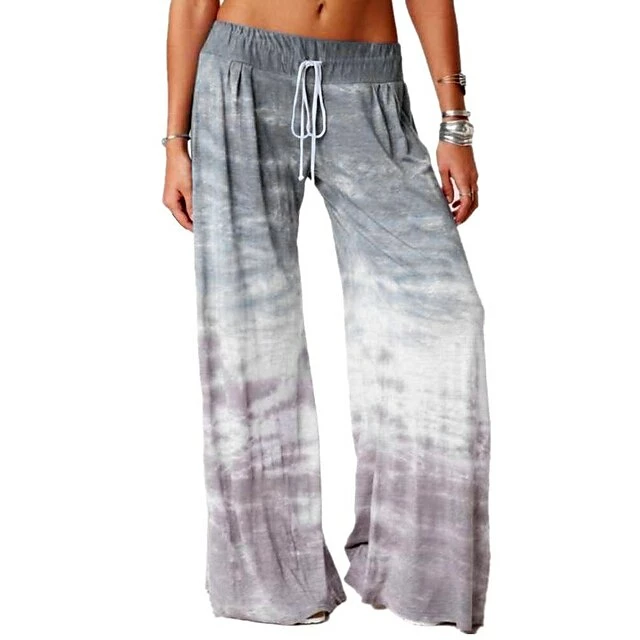 Women's Culottes Wide Leg Wide Leg Chinos Full Length Cotton Blend Baggy Print Micro-elastic Mid Waist Fashion Casual Weekend Fancy Blue Wine S M 8 Women's Culottes Wide Leg Wide Leg Chinos Full Length Cotton Blend Baggy Print Micro-elastic Mid Waist Fashion Casual Weekend Fancy Blue Wine S M - Image 6