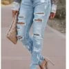 Women‘s Low Rise Jeans Pants Trousers Full Length Denim Pocket Ripped Stretchy Mid Rise Streetwear Casual Going Out Casual Daily Light Color S M 2 Women‘s Low Rise Jeans Pants Trousers Full Length Denim Pocket Ripped Stretchy Mid Rise Streetwear Casual Going Out Casual Daily Light Color S M -LIGHTINTHEBOX Shop xgrlog1667479020700