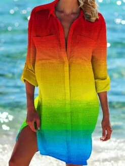 Women's Shirt Dress Casual Dress Shift Dress Mini Dress Daily Holiday Polyester Vacation Hot Shirt Collar Print Long Sleeve Summer Fall Spring 2023 Loose Fit Red Blue Green Rainbow Print 9 Women's Shirt Dress Casual Dress Shift Dress Mini Dress Daily Holiday Polyester Vacation Hot Shirt Collar Print Long Sleeve Summer Fall Spring 2023 Loose Fit Red Blue Green Rainbow Print -LIGHTINTHEBOX Shop xjurot1652165445686