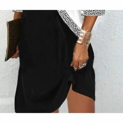 Women's Casual Dress Shift Dress Mini Dress Black Half Sleeve Color Block Patchwork Summer Spring V Neck Fashion 2023 S M L XL 2XL 3XL -LIGHTINTHEBOX Shop xmmmcu1659677553435