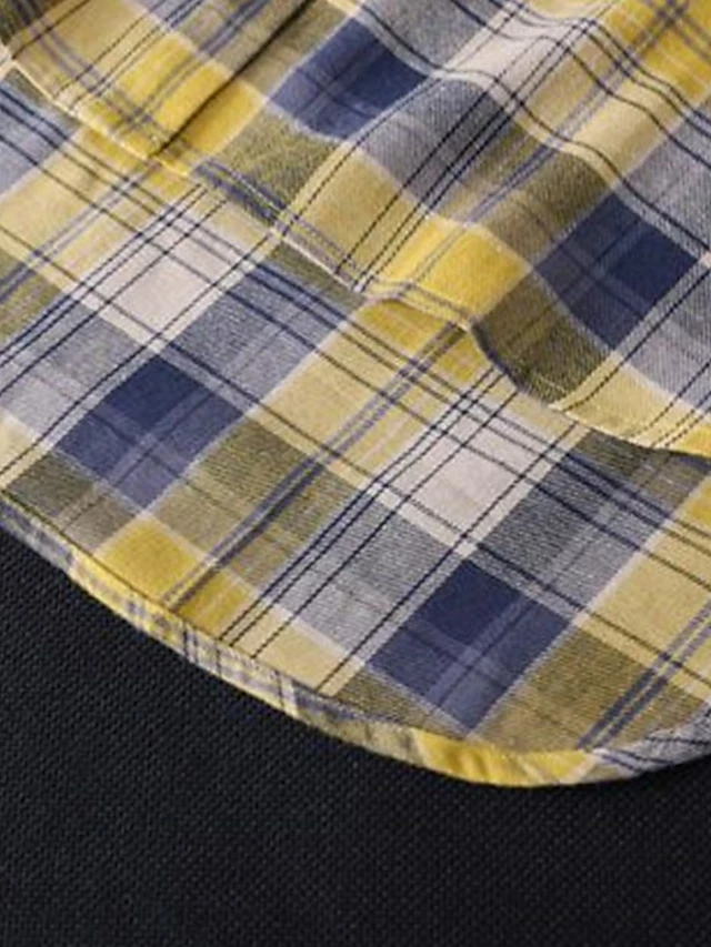 Women's Shirt Blouse Cotton Yellow Pink Khaki Plaid Button Print Long Sleeve Daily Going Out Weekend Streetwear Casual Shirt Collar Regular Fit Spring Fall Winter 10 Women's Shirt Blouse Cotton Yellow Pink Khaki Plaid Button Print Long Sleeve Daily Going Out Weekend Streetwear Casual Shirt Collar Regular Fit Spring Fall Winter - Image 8